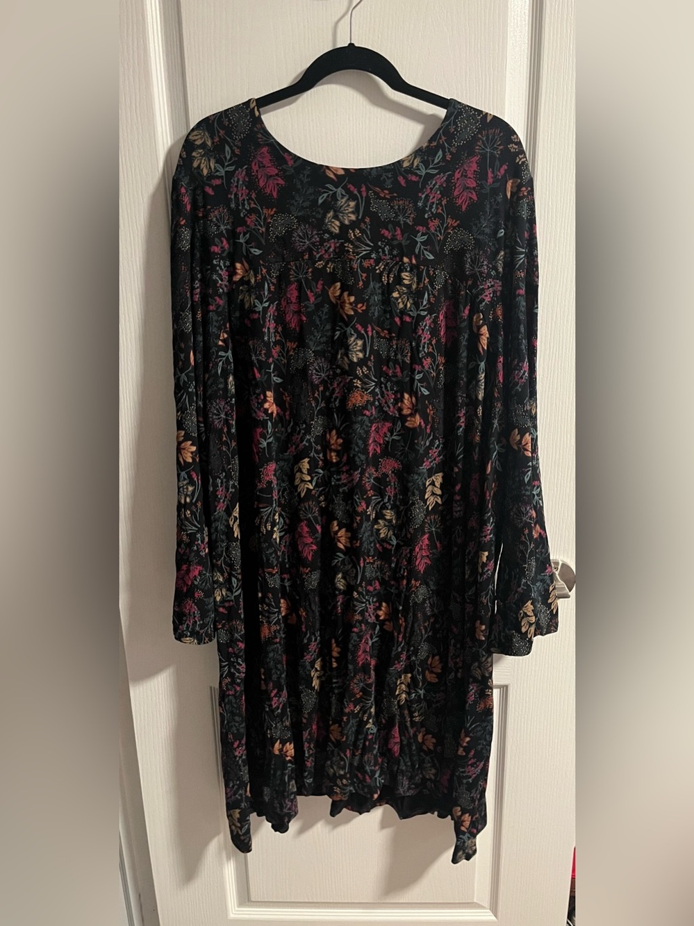 Penningtons Floral Swing Dress | Size 5X | Long Sleeve Stretch Knit